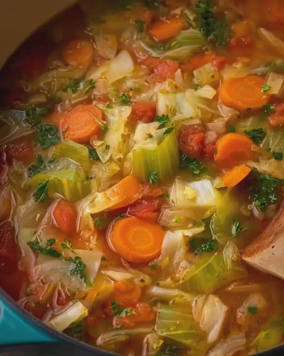 Cabbage Vegetable Soup: A Hearty, Healthy Delight with Turkey Bacon