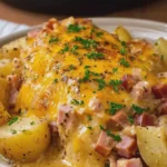 Slow Cooker Cheesy Chicken Ham and Potatoes