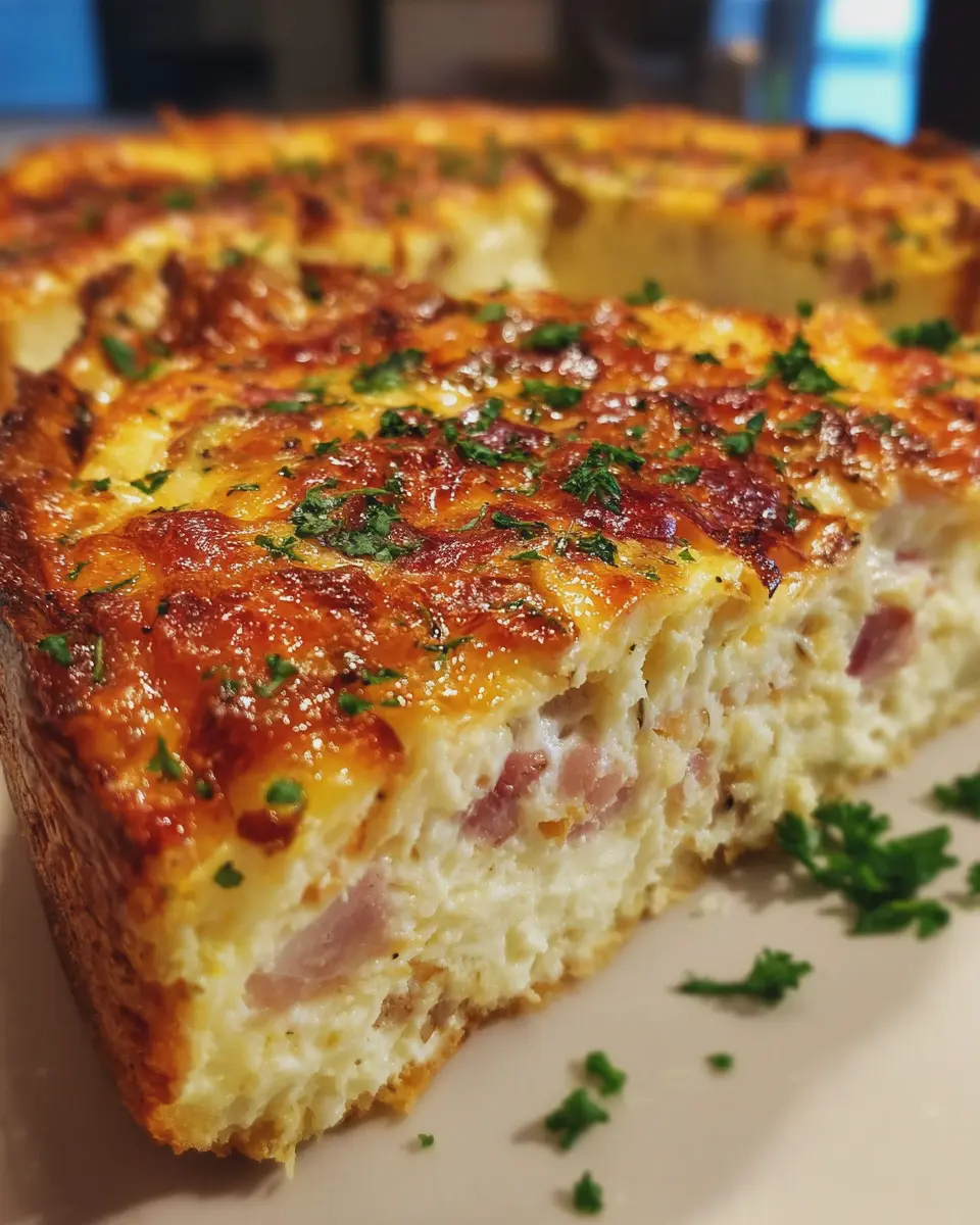 Easy Crustless Chicken Ham and Cheese Quiche for a Cozy Meal