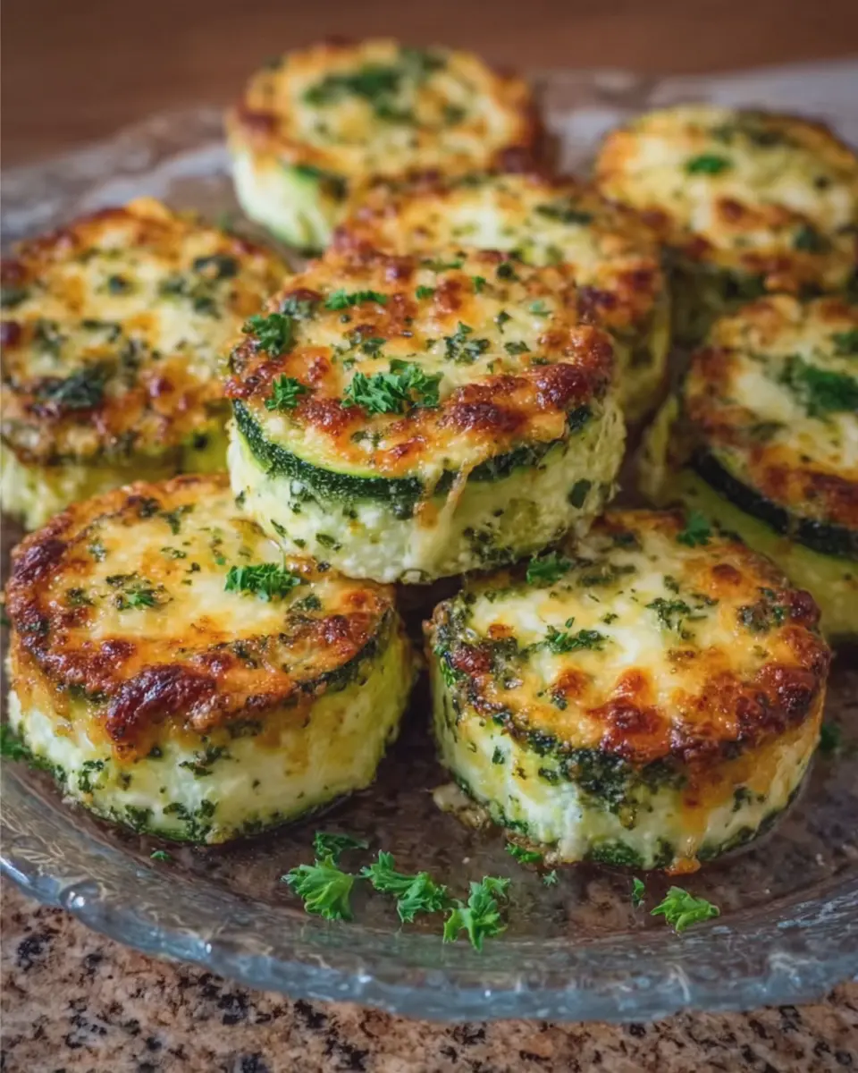 Anti-Inflammatory Cheesy Zucchini Rounds with Turkey Bacon Bliss