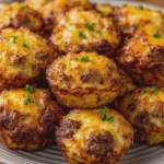 Cheesy Beef Sausage Hashbrown Bites