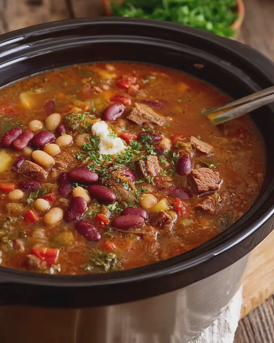 Crockpot Cajun 15 Bean Soup: Easy Comfort Food for All
