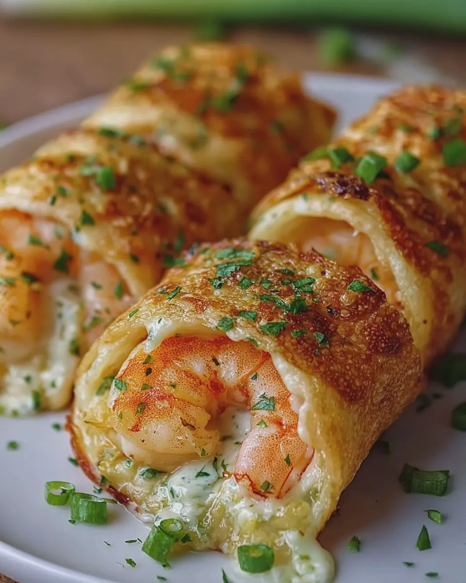 Cheesy Garlic Shrimp Roll Ups: Easy Indulgence for Food Lovers