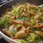 Chinese Chicken Cabbage Stir Fry
