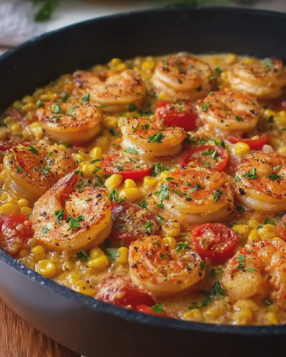 Creamy Cajun Shrimp and Corn Skillet: Easy Family Favorite Recipe