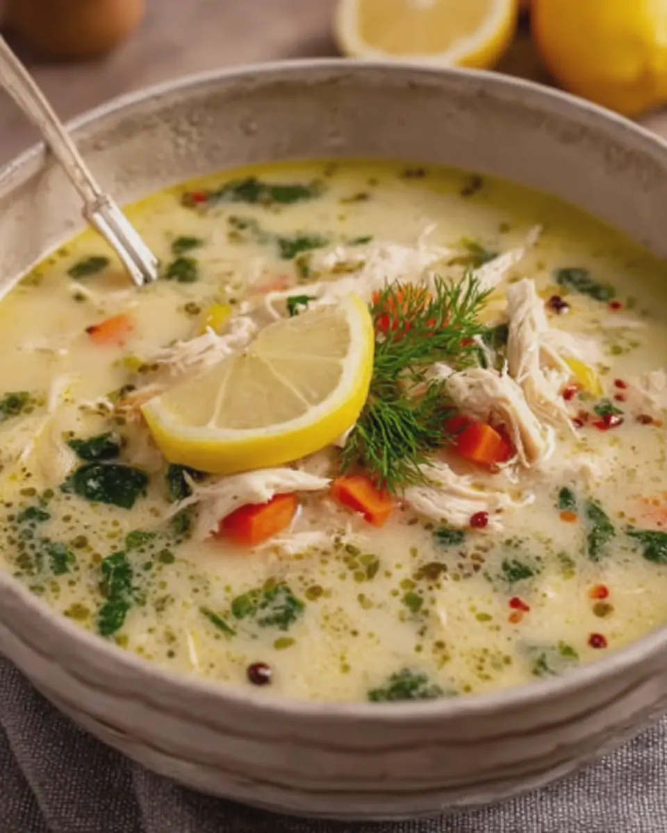 Avgolemono Greek Lemon Chicken Soup: A Cozy, Heartwarming Recipe