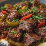 Slow Cooker Mississippi Steak Bites