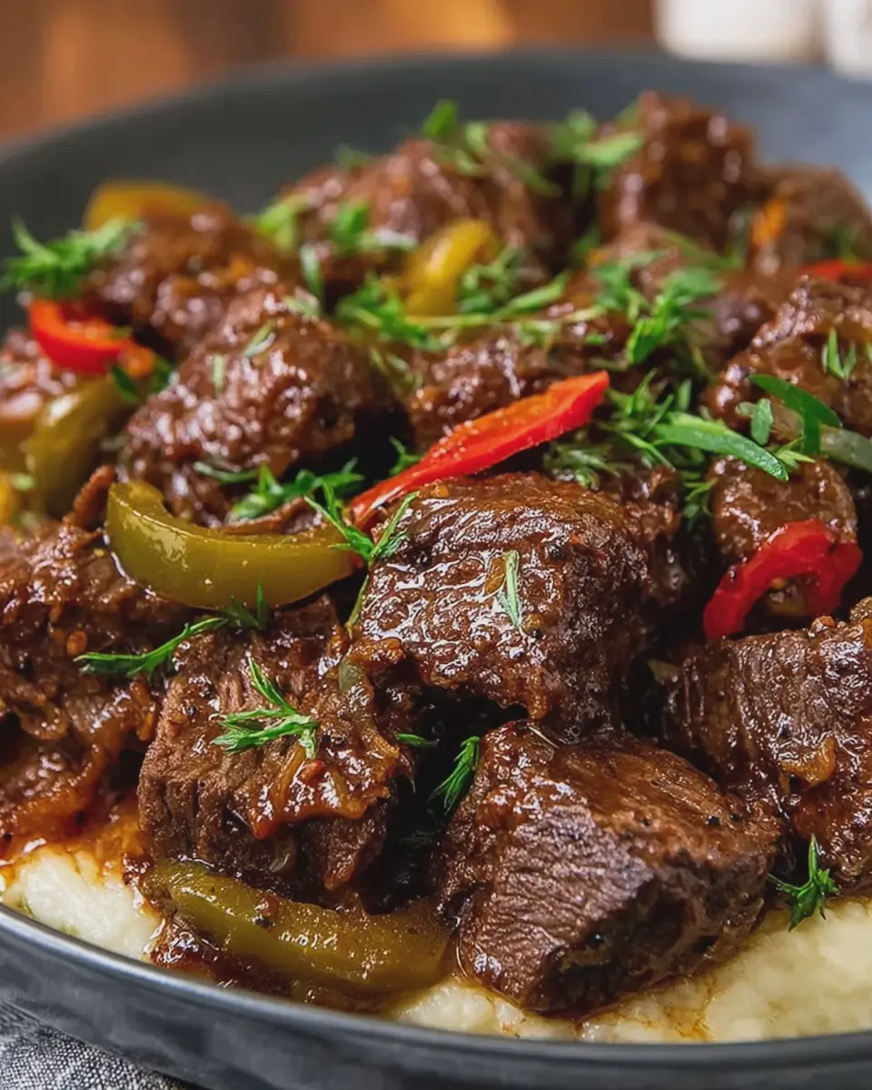 Slow Cooker Mississippi Steak Bites: Tender &amp; Juicy Delight