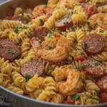 Southern Cajun Shrimp and Smoked Beef Sausage Rotini
