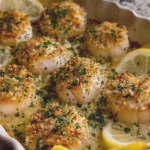 Garlic Butter Baked Scallops