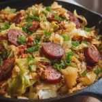 Southern Cabbage and Beef Sausage Skillet