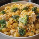 Crockpot Chicken and Broccoli Mac and Cheese
