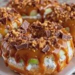 Caramel Snickers Apple Donuts