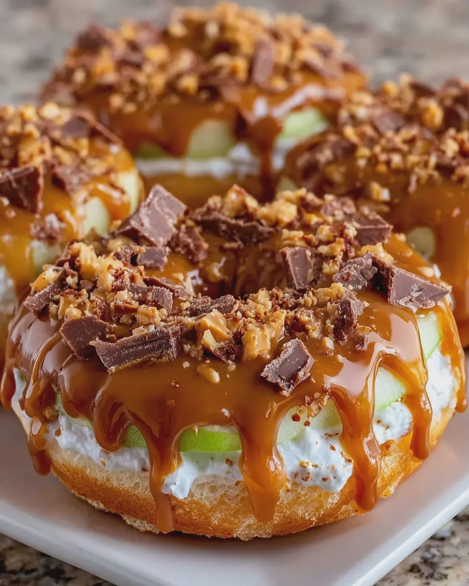 Caramel Snickers Apple Donuts: The Indulgent Fall Treat You Need