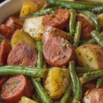 Crockpot Kielbasa Potato and Green Beans