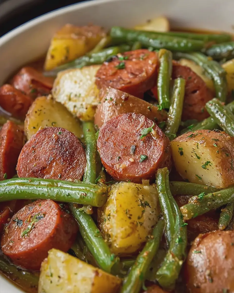 Crockpot Kielbasa Potato and Green Beans: Easy Comfort Food Recipe