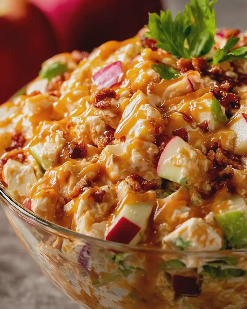 Creamy Caramel Apple Salad: Indulgent Taste of Homemade Bliss