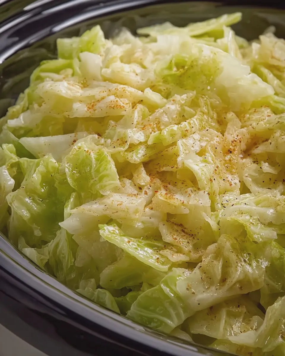Slow Cooker Buttered Cabbage: Easy Comfort Food with Turkey Bacon