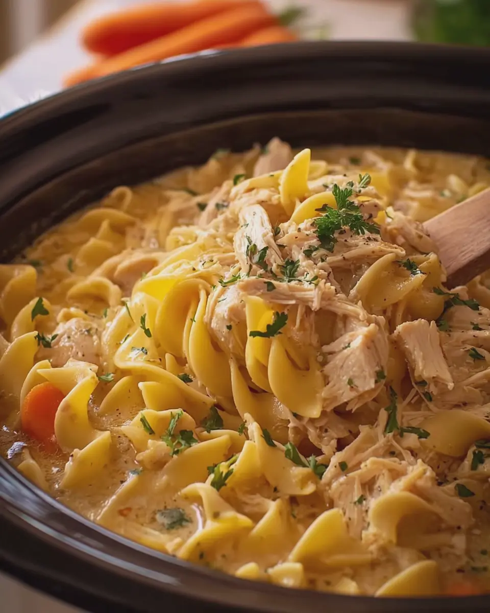 Crockpot Chicken Noodles: Easy Comfort Food for Busy Nights