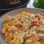 Crockpot Creamy Chicken Pasta
