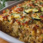 Zucchini Stuffing Rice Casserole