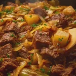 Slow Cooker Amish Cabbage Beef