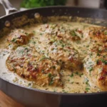 One Pan Creamy Garlic Chicken Breasts