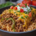 Cheesy Taco Beef and Rice