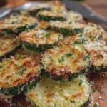 Easy to Make Crispy Garlic Parmesan Zucchini
