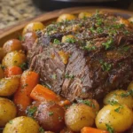 Slow Cooker Fall-Apart Beef Roast with Baby Potatoes and Carrots