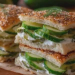 Crescent Pickle Sandwiches
