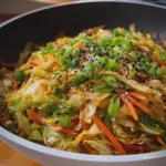 Quick Crunchy Cabbage Stir Fry