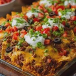 Loaded Beef Nacho Bake
